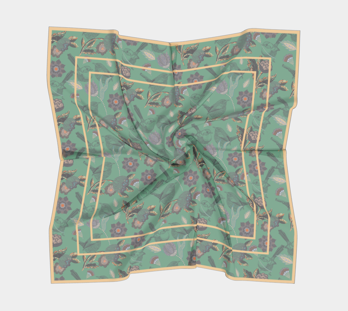 Meadow Song in Green Bandana