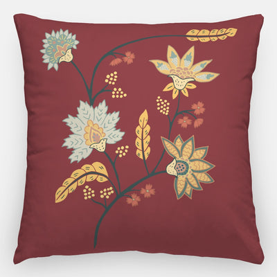 Indian Floral Artisan Pillow Case 24 Inch