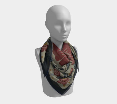 Tudor Rose Scarf in Pink Scarf