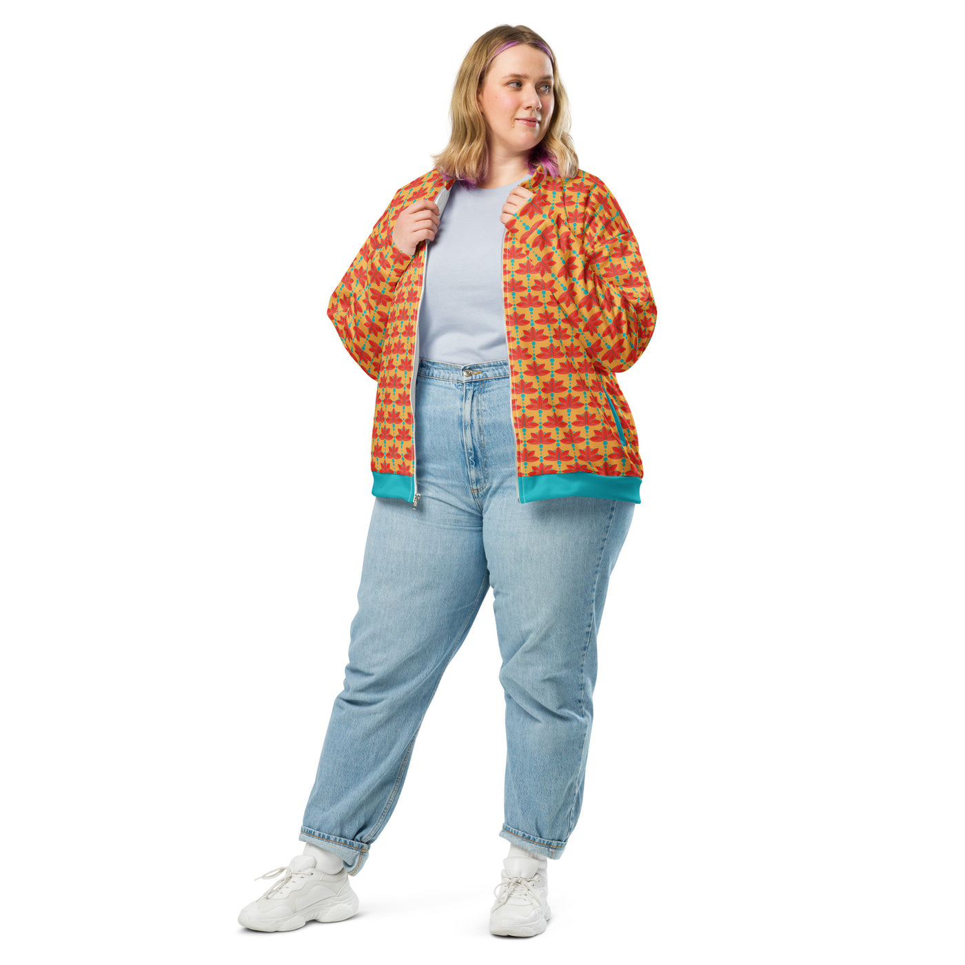 Lotus Unisex Bomber Jacket