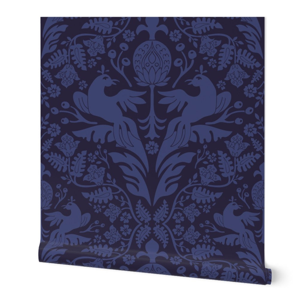Aviary Damask Wallpaper