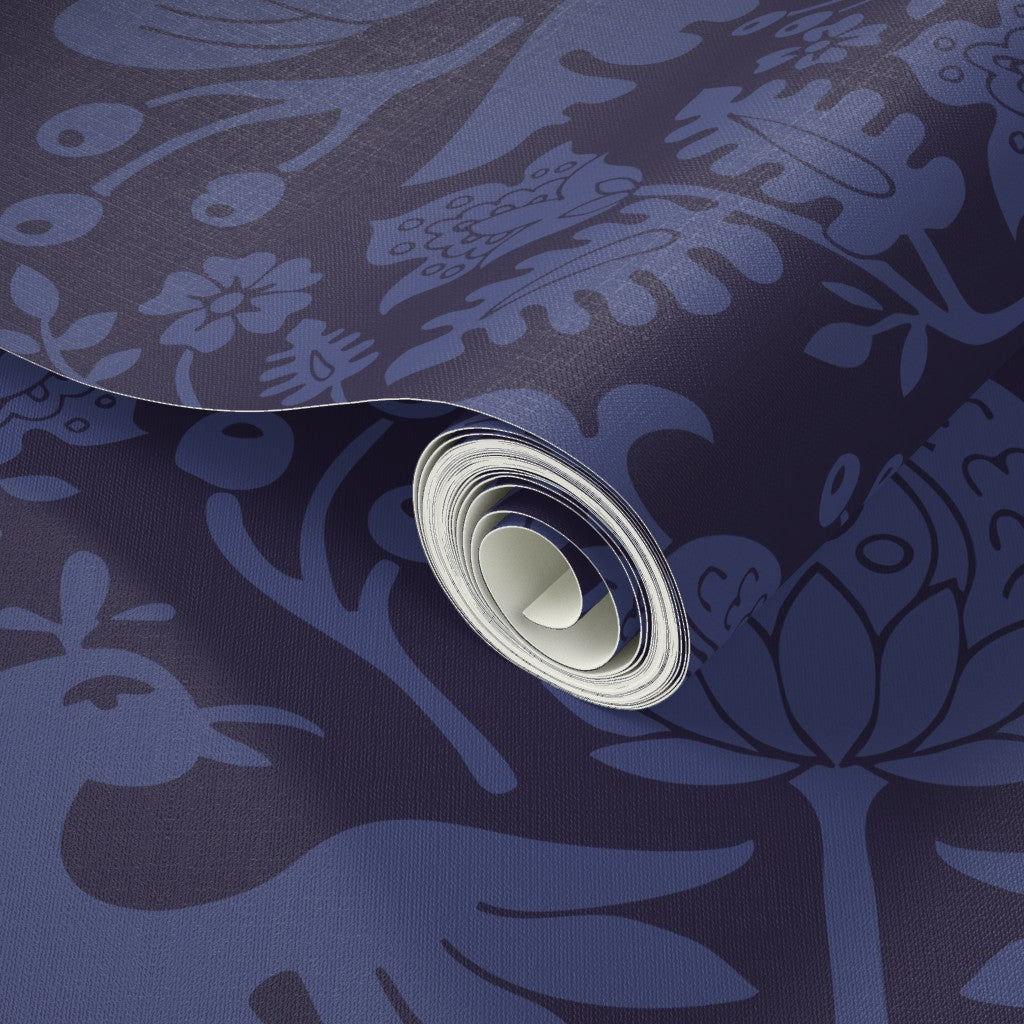 Aviary Damask Wallpaper