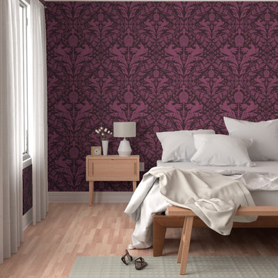 Aviary Damask Wallpaper