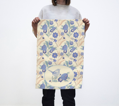 Eglantine Tangle in Cream Tea Towel