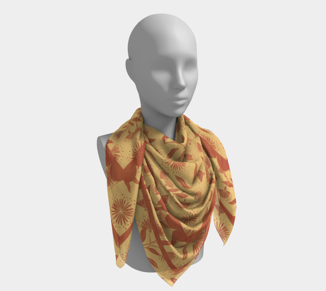 Wildflower Scarf in Orange