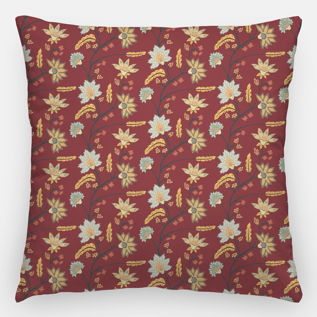 Indian Floral Artisan Pillow Case 24 Inch