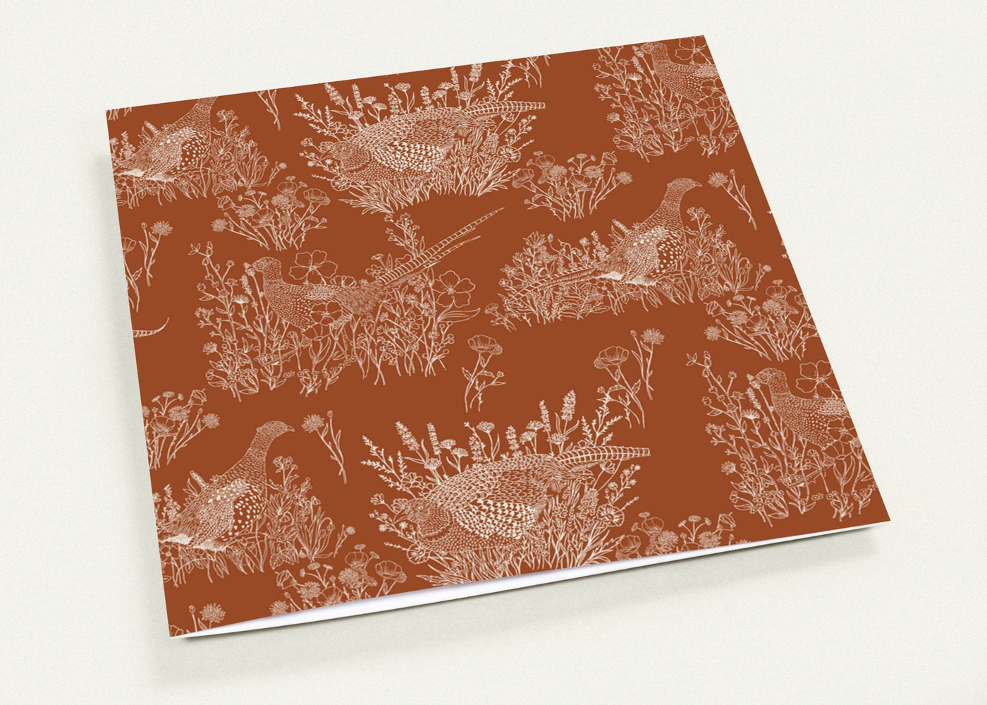 Pheasants & Wildflowers - Pack of 10 Greeting Cards