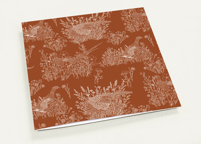 Pheasants & Wildflowers - Pack of 10 Greeting Cards