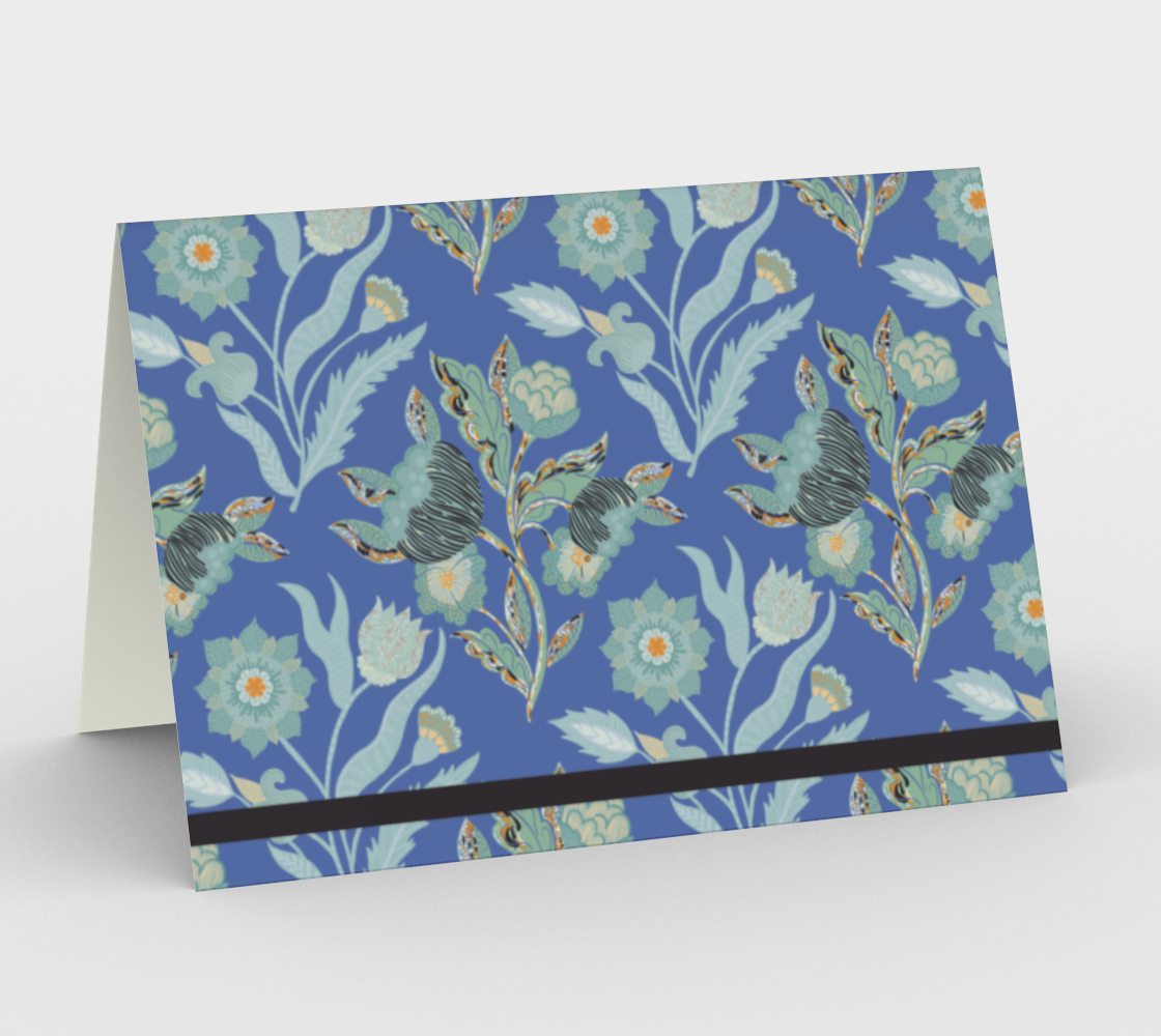 Eglantine Tangle in Blue Card