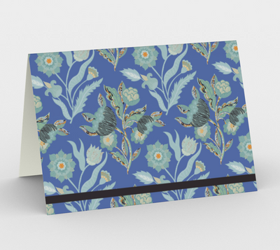 Eglantine Tangle in Blue Card