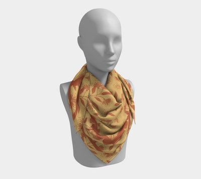 Wildflower Scarf in Orange