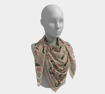 Pink Daffodils Scarf