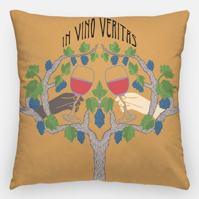 In Vino Veritas Artisan Pillow Case 24 Inch