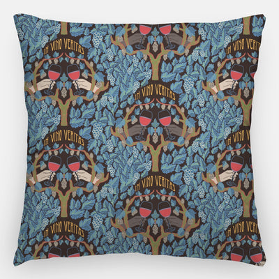 In Vino Veritas Artisan Pillow Case 24 Inch