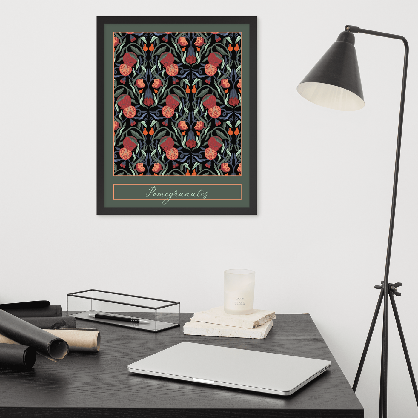 POMEGRANATES - Framed Fine Art Print (16"x20")