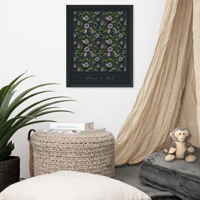 BERRIES AND BUDS — Framed Fine Art Print (16"x20")