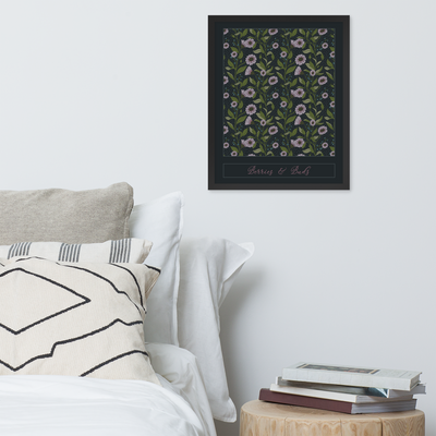 BERRIES AND BUDS — Framed Fine Art Print (16"x20")
