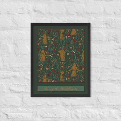AMONG THE WILDFLOWERS — Framed Fine Art Print (16"x20")