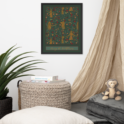 AMONG THE WILDFLOWERS — Framed Fine Art Print (16"x20")