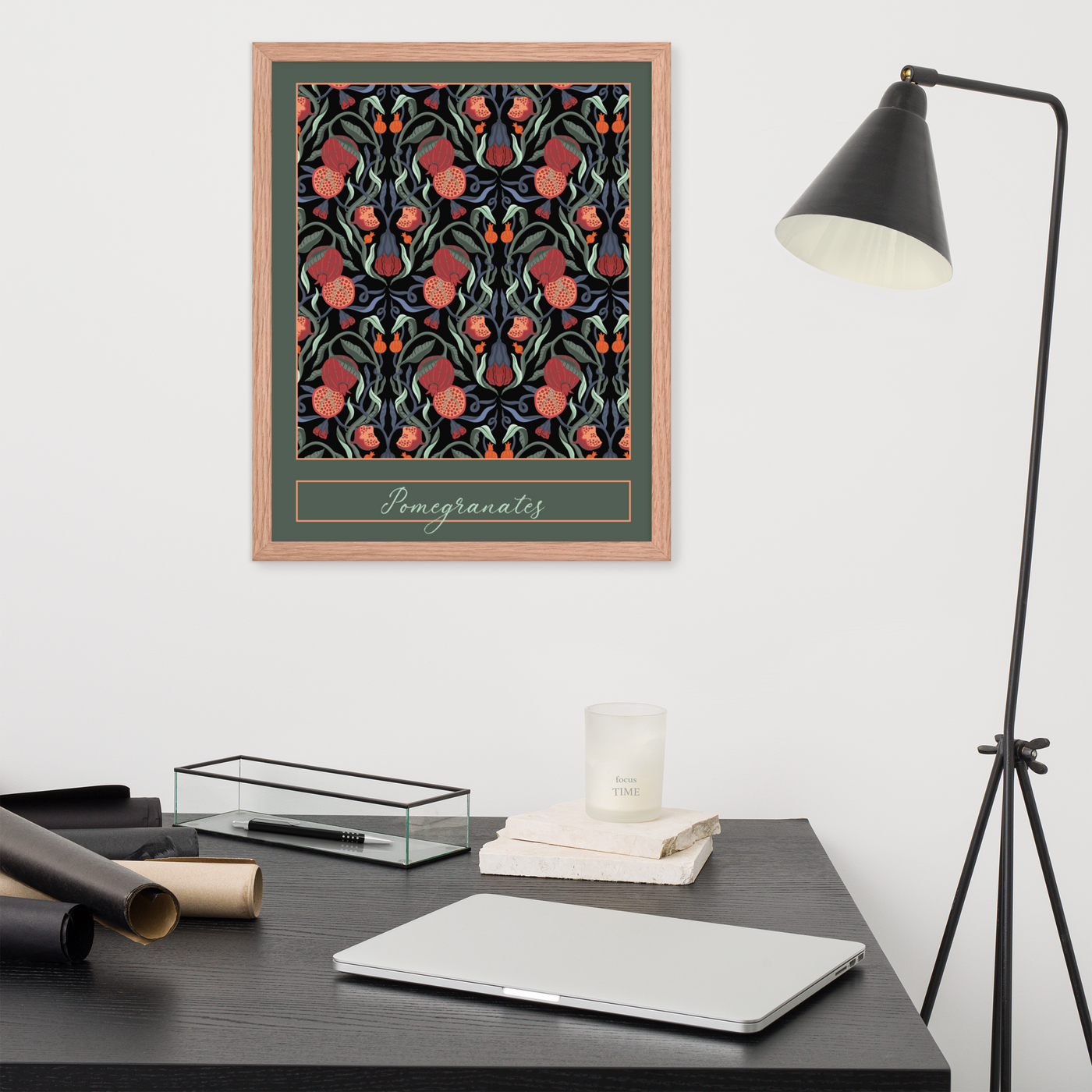 POMEGRANATES - Framed Fine Art Print (16"x20")