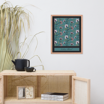 INDIAN FLORAL — Framed Fine Art Print (16"x20")