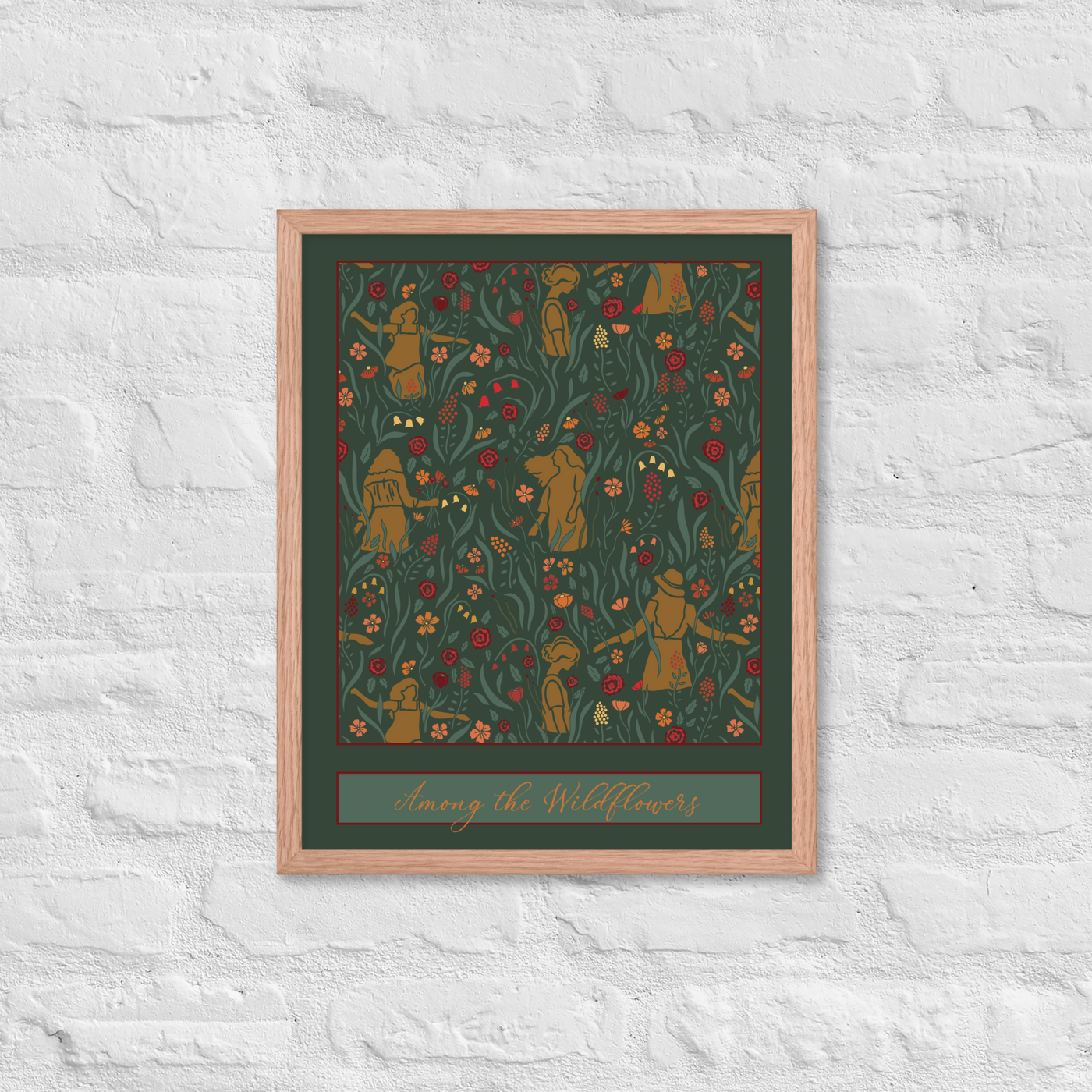 AMONG THE WILDFLOWERS — Framed Fine Art Print (16"x20")