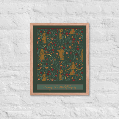 AMONG THE WILDFLOWERS — Framed Fine Art Print (16"x20")