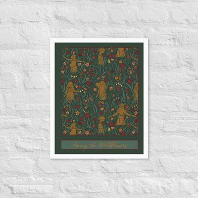 AMONG THE WILDFLOWERS — Framed Fine Art Print (16"x20")
