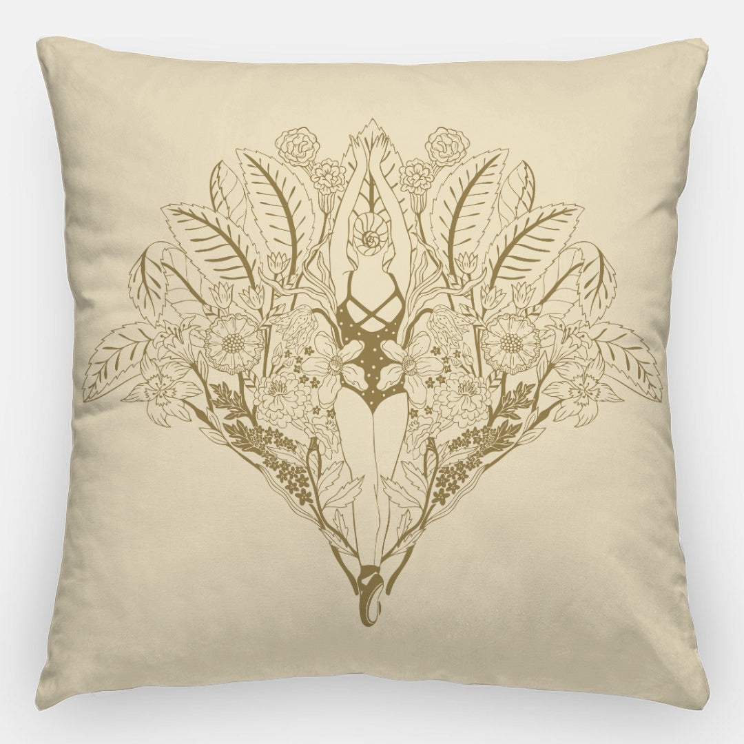 Ballerina in the Garden Pillow Case 24 Inch