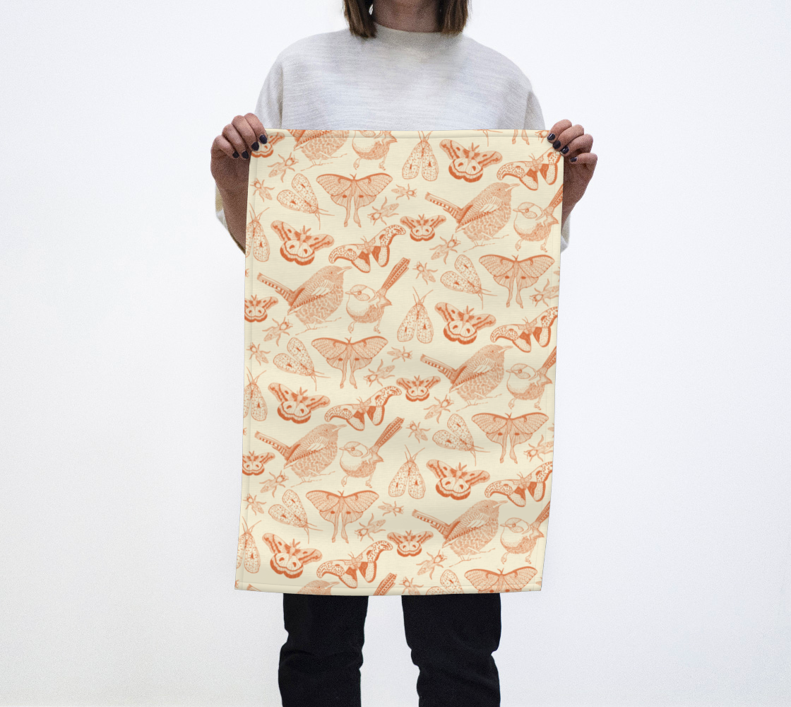 Garden Keepers in Orange Tea Towel