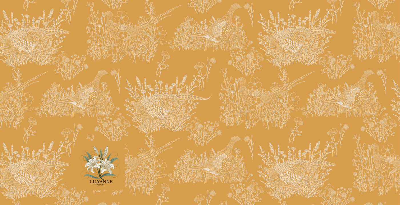 Pheasants & Wildflowers - Pack of 10 Greeting Cards