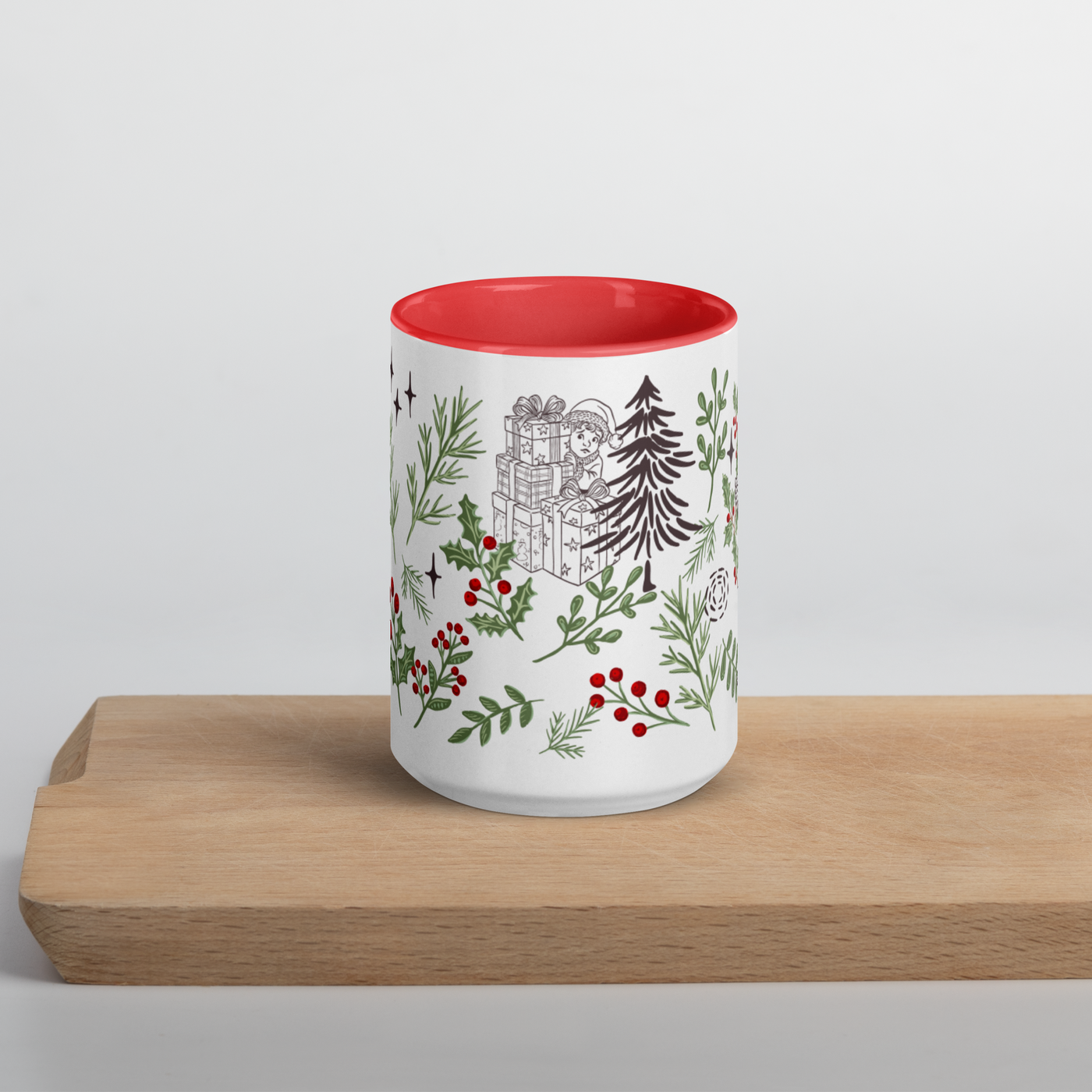 Krampusnacht Holiday Ceramic Mug - 15 oz