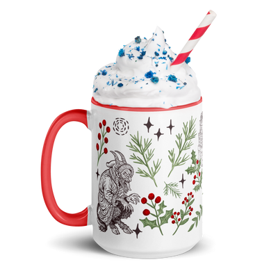 Krampusnacht Holiday Ceramic Mug - 15 oz