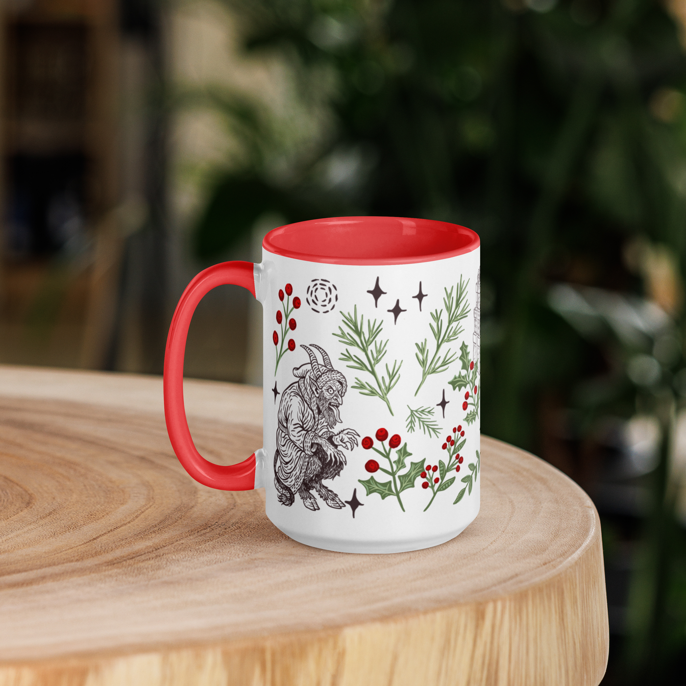 Krampusnacht Holiday Ceramic Mug - 15 oz