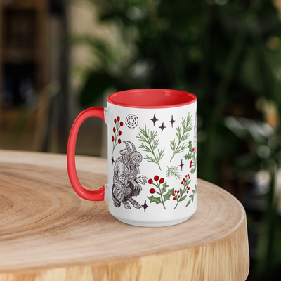 Krampusnacht Holiday Ceramic Mug - 15 oz