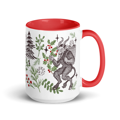 Krampusnacht Holiday Ceramic Mug - 15 oz